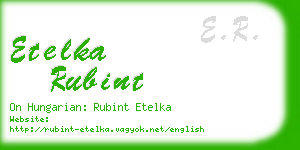 etelka rubint business card